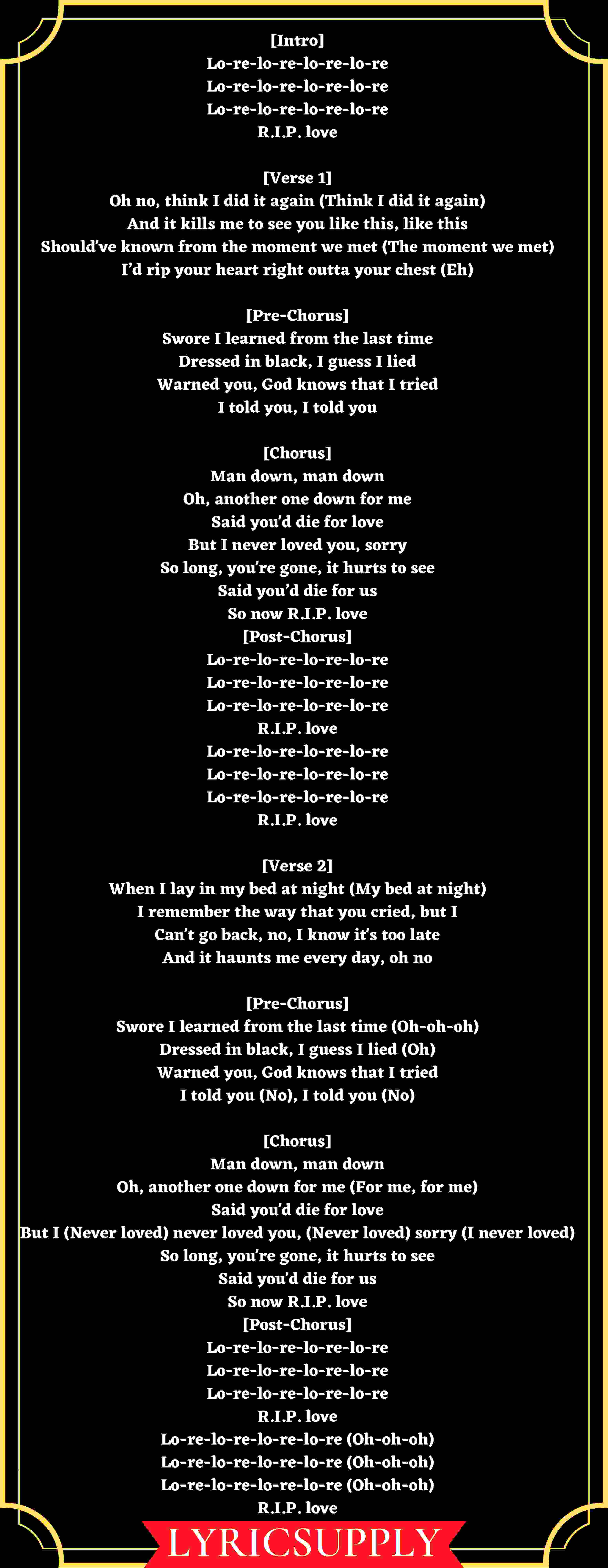 Rip love faouzia lyrics